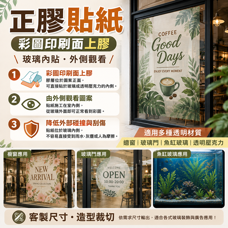 正膠貼紙