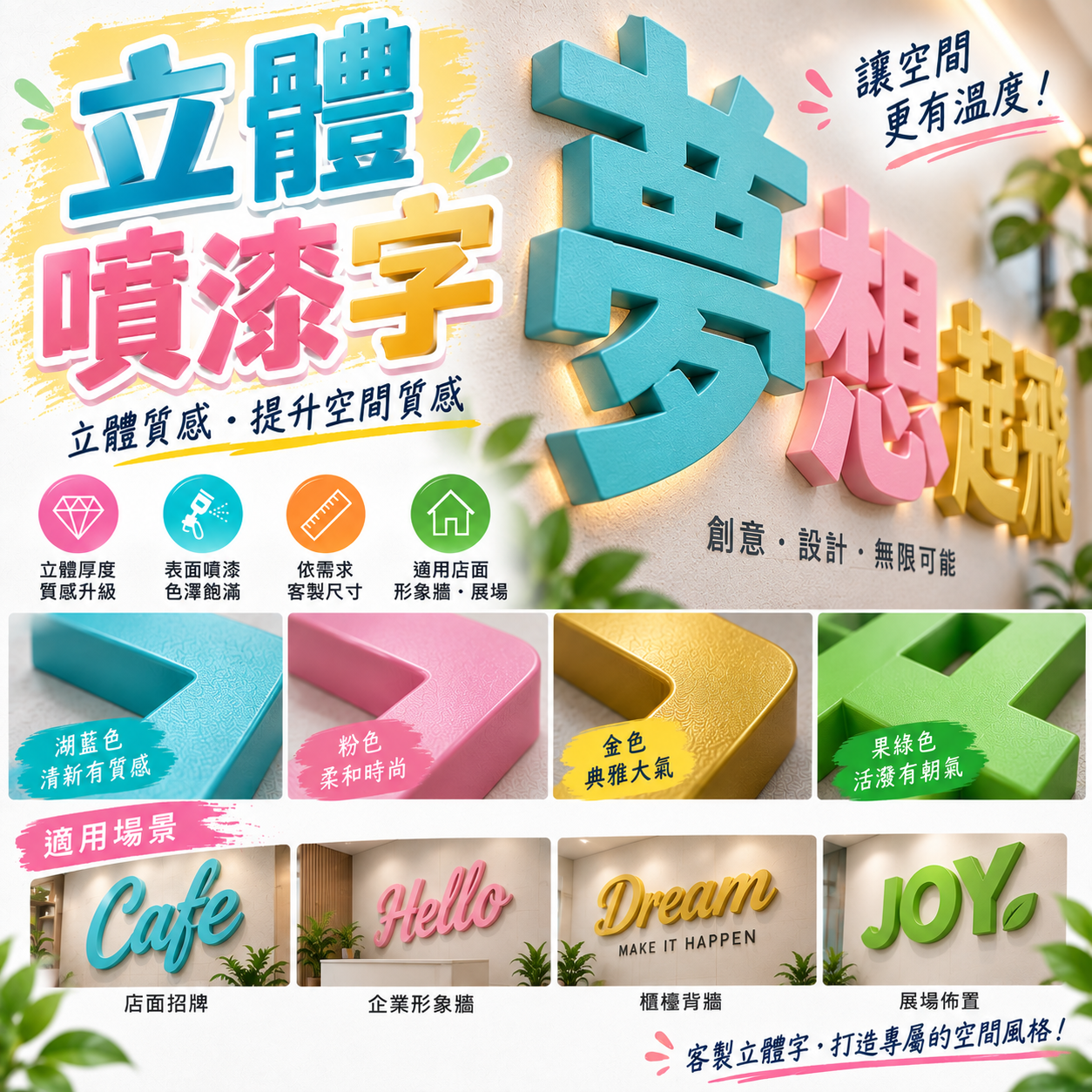 立體噴漆字